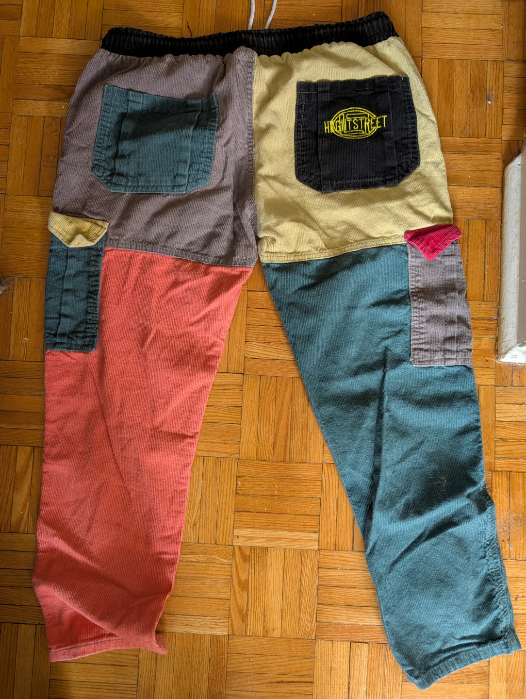 Aelfric Eden Style  Color Bock Corduroy Patchwork Pants - photo 3