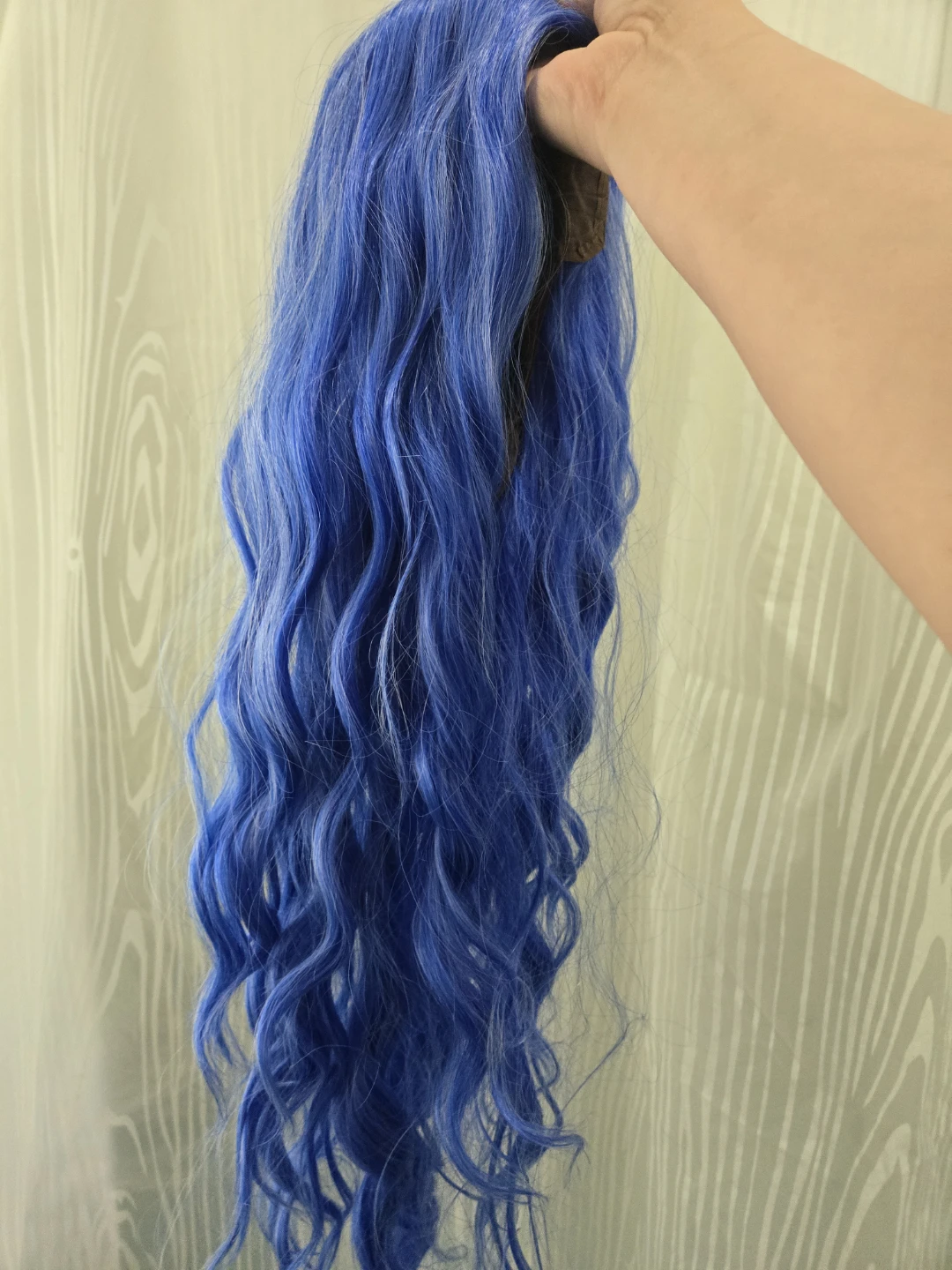 Periwinkle blue wig