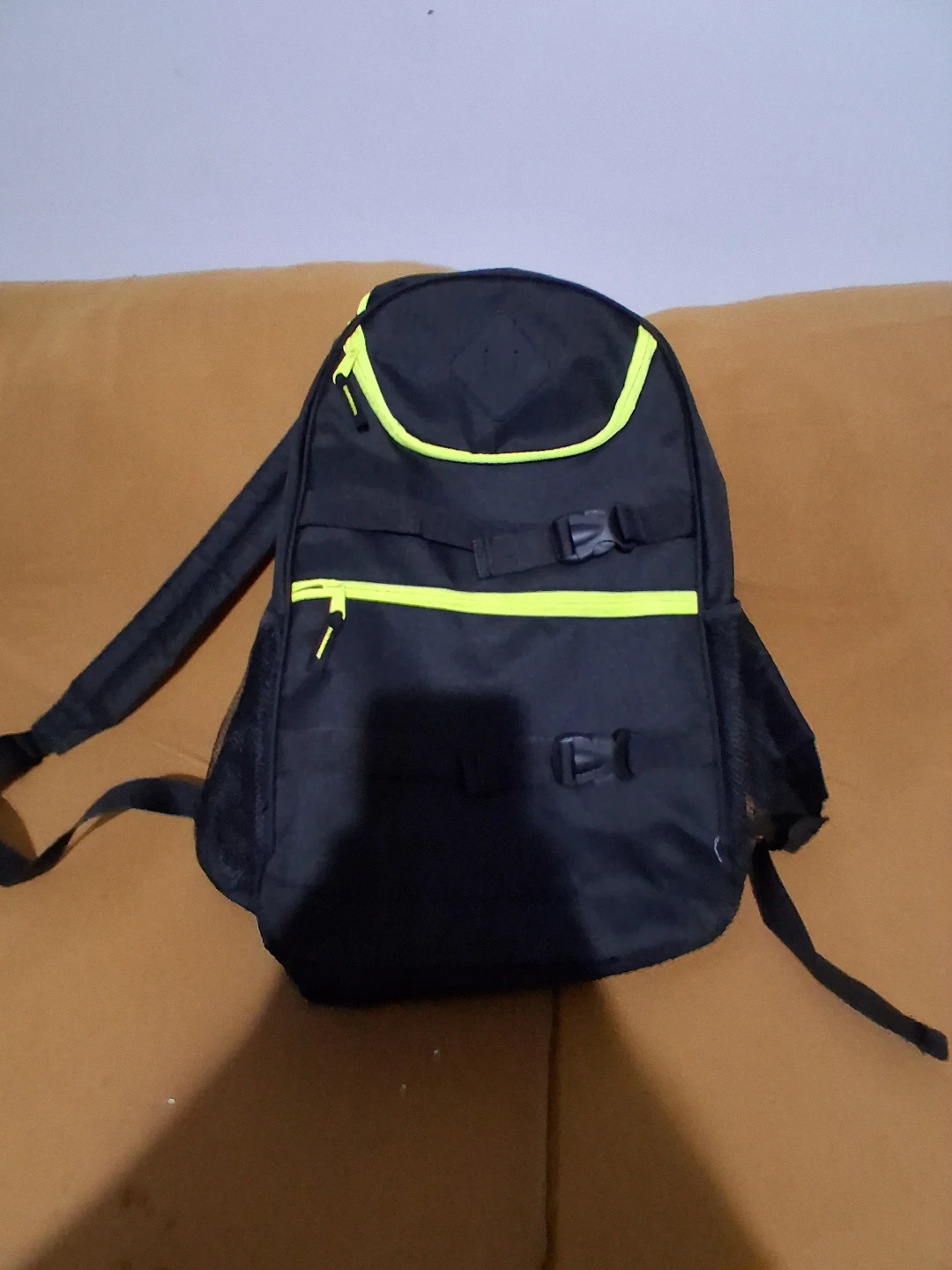 Black and Neon Yellow Backpack