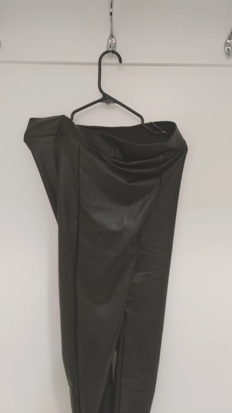Black Faux Leather Leggings