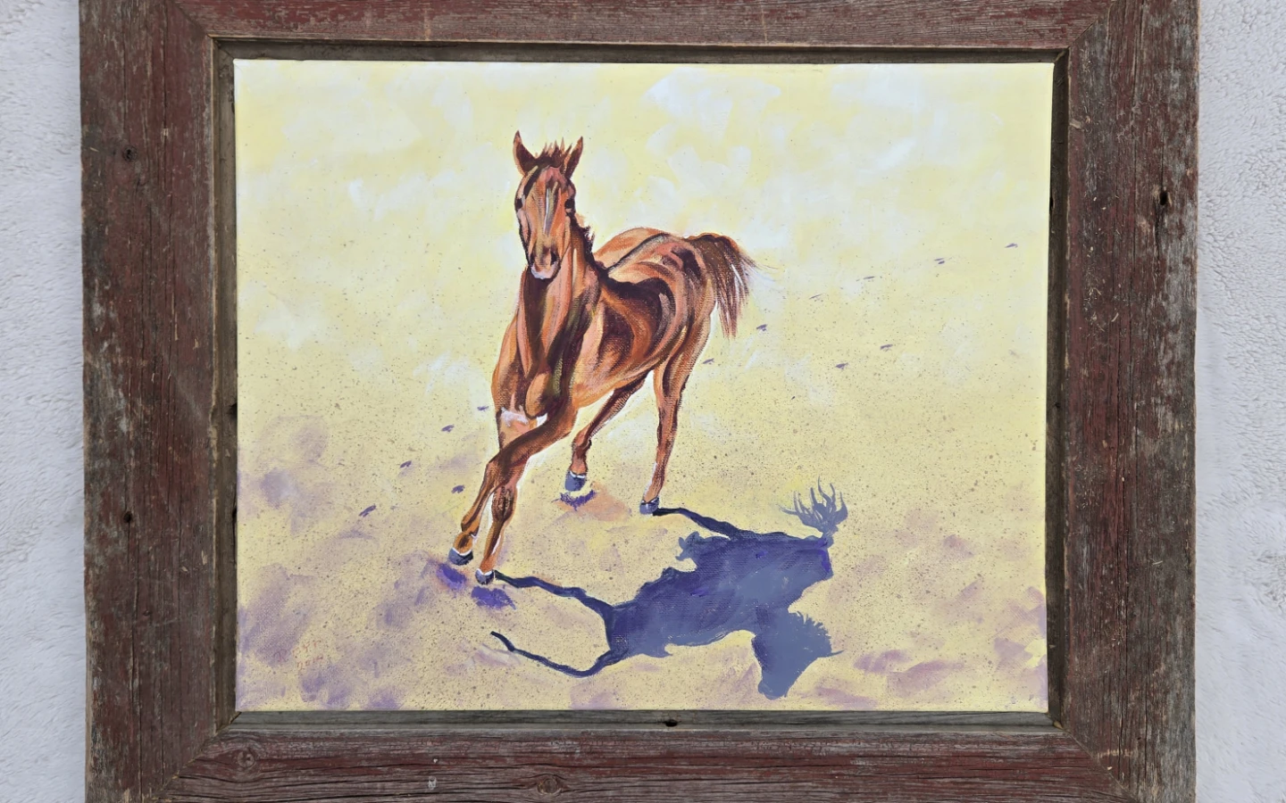 Original Horse Painting on Canvas - photo 5