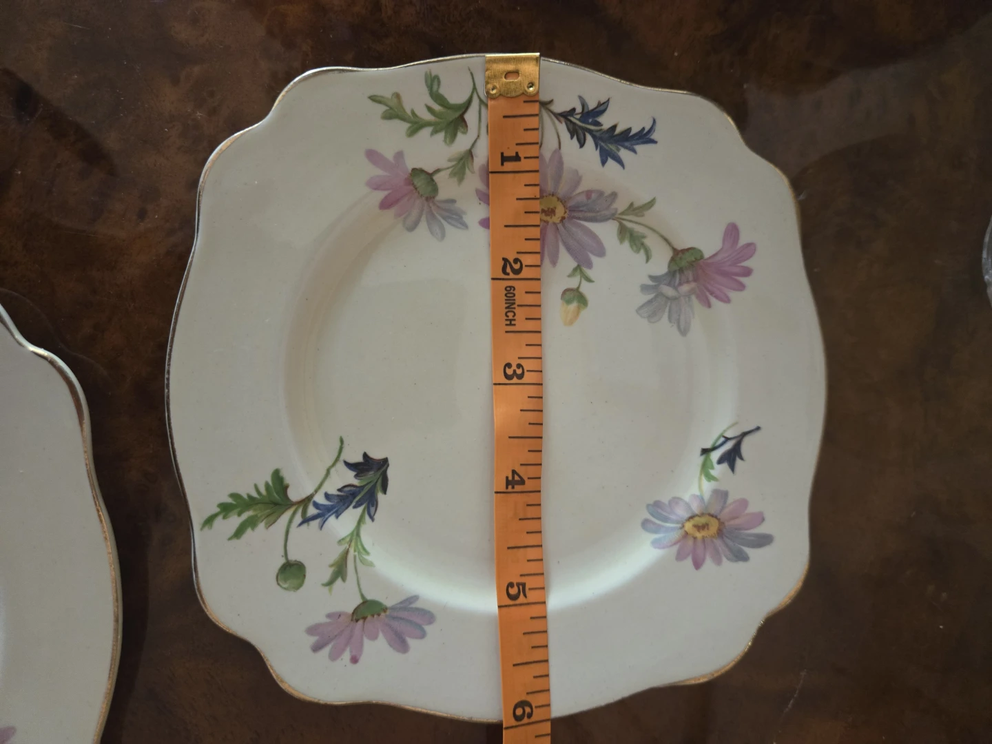 Vintage Set of 4 Royal Staffordshire Marguerite Plates - photo 4