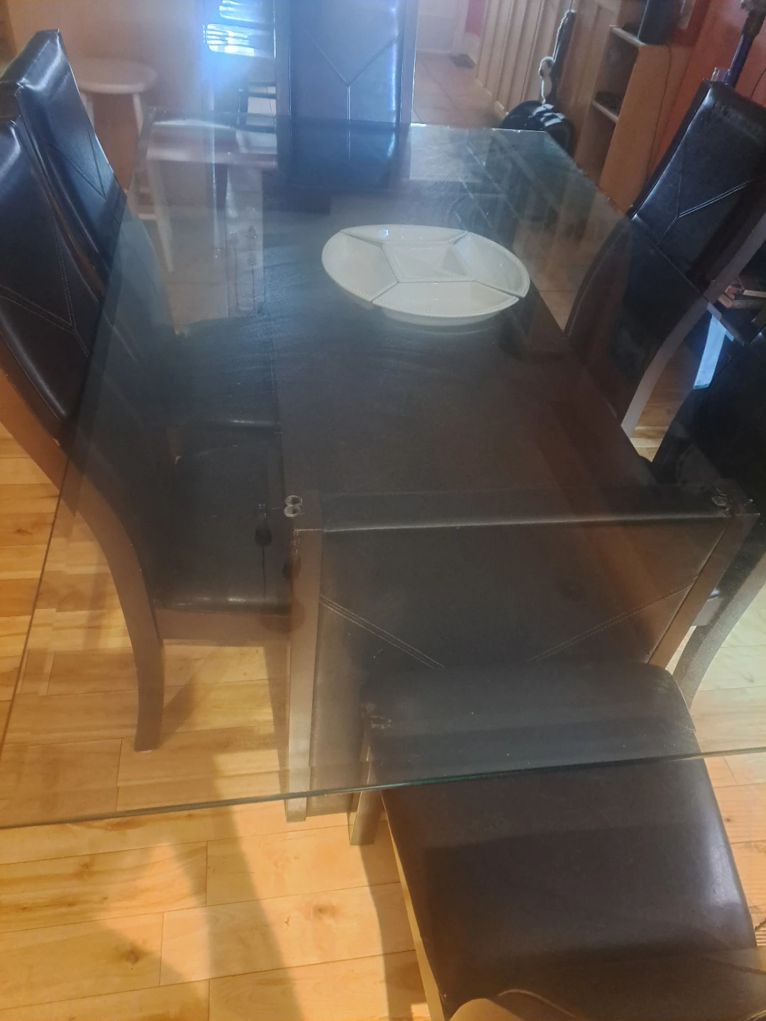 Glass Dining Table and Chairs