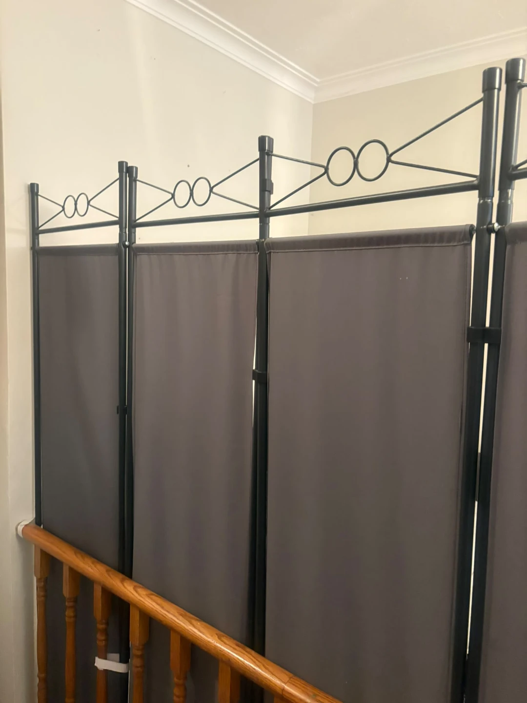 Six-panel grey room divider - photo 4