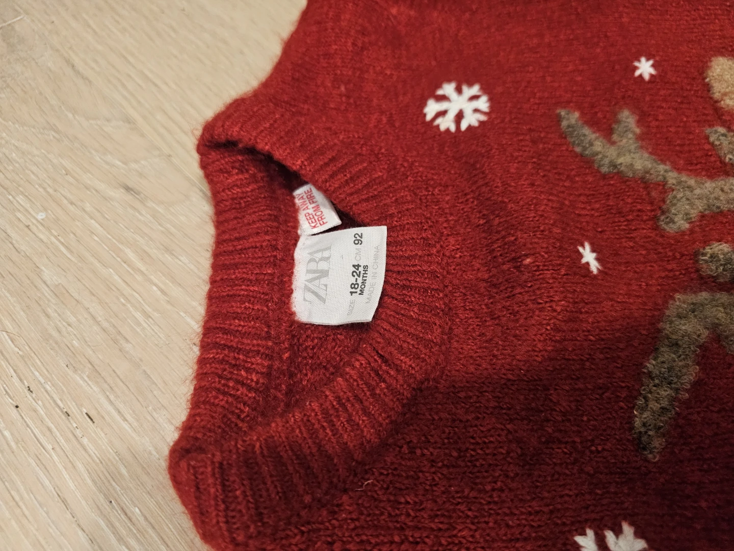 🏈 Zara Reindeer Christmas Sweater - photo 2