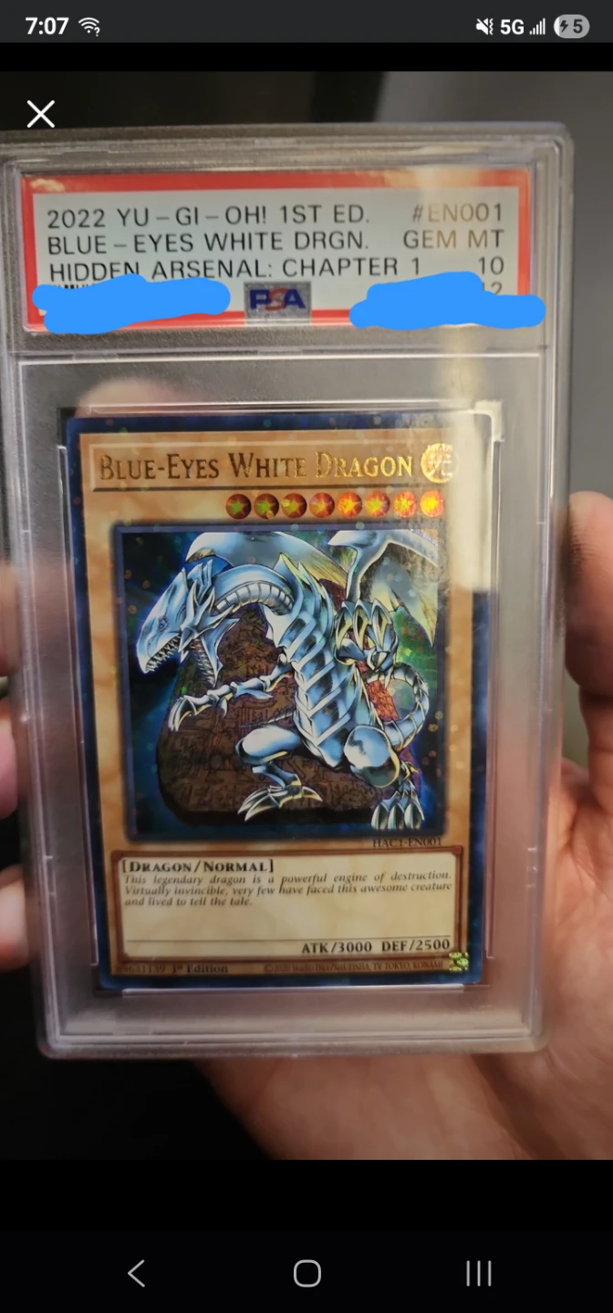 PSA 10 Blue-Eyes White Dragon 1st Edition - photo 3