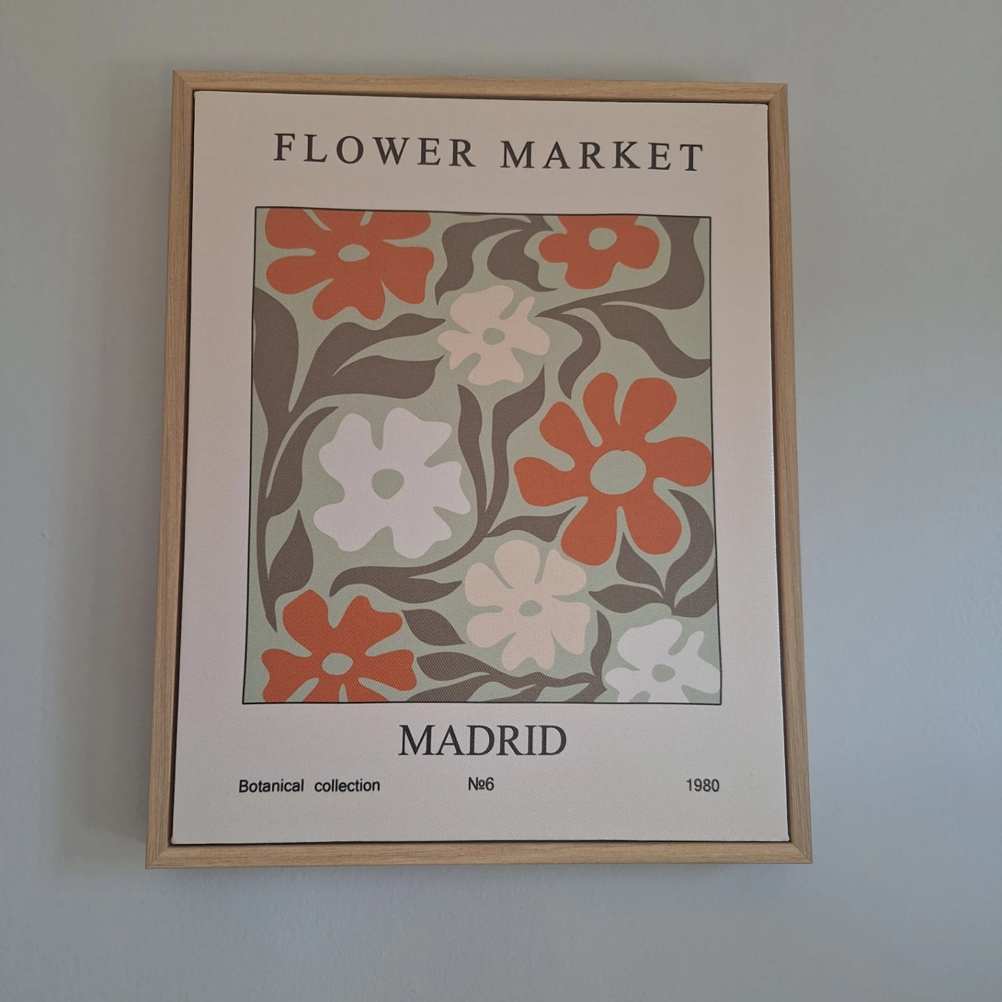 Flower Market Madrid Botanical Collection Art Print