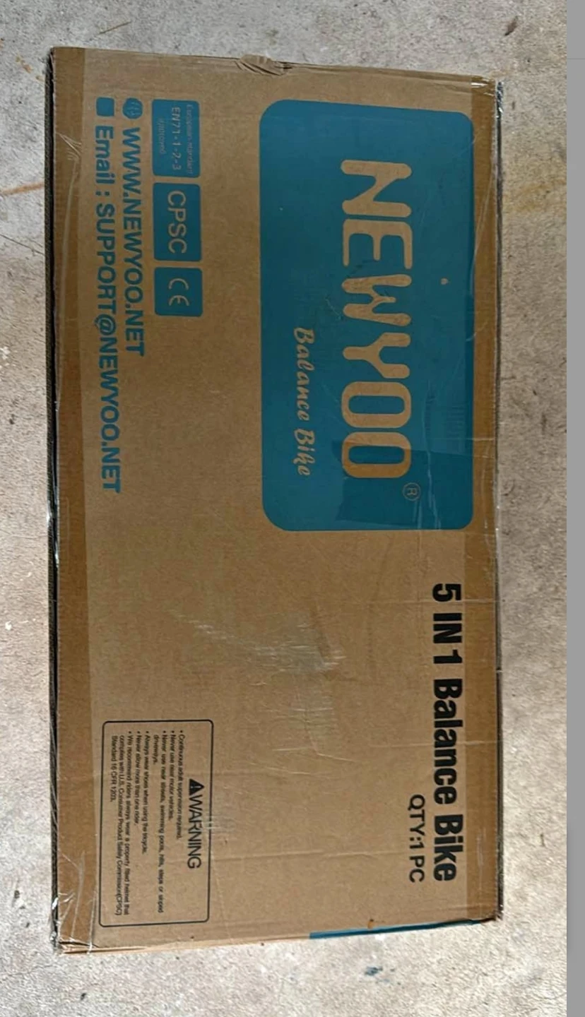 NEWYOO 5-in-1 Baby Balance Bike unopened