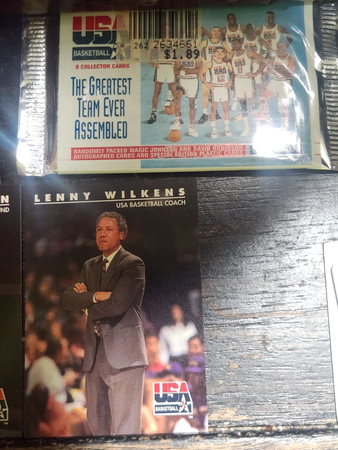 Pack Fresh 1992 SkyBox USA Dream Team 8-Card Lot - photo 5