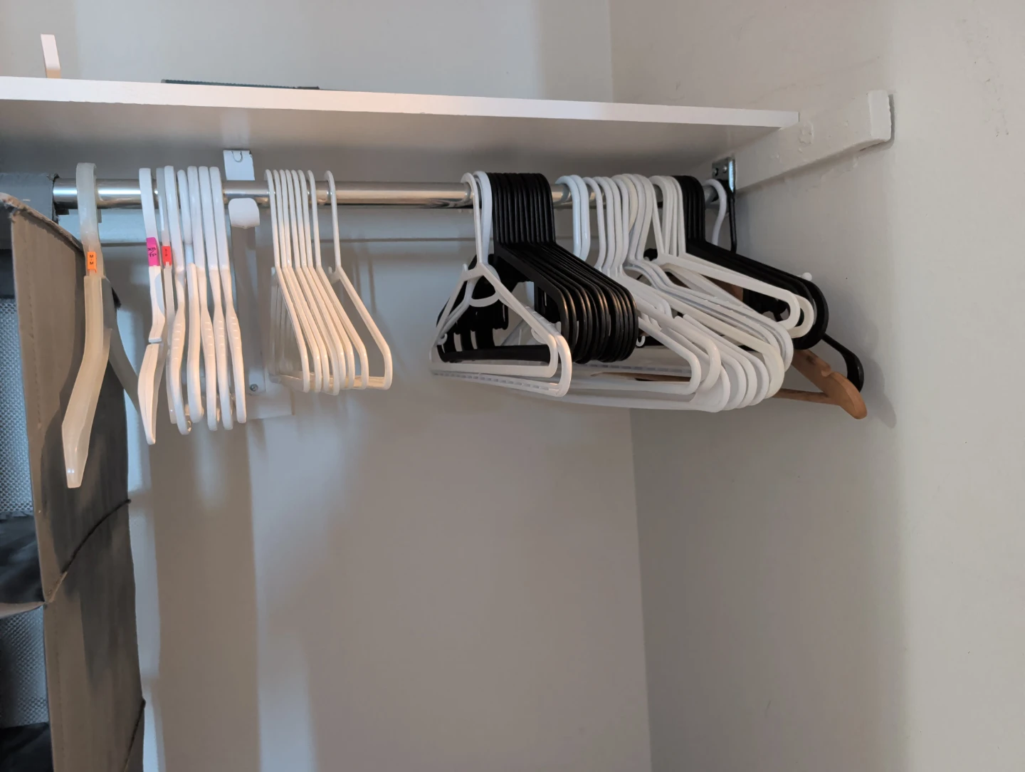 Assorted Plastic Clothes Hangers