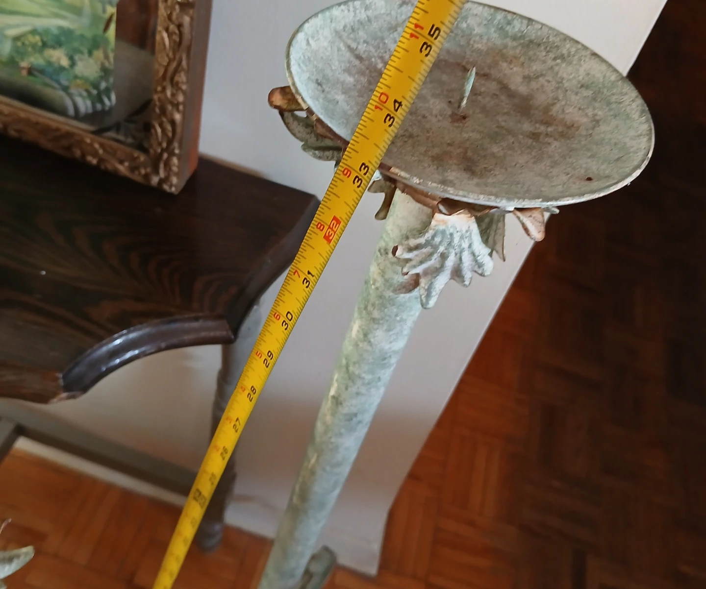 Set of Two Vintage Floor Candle Holders - photo 3