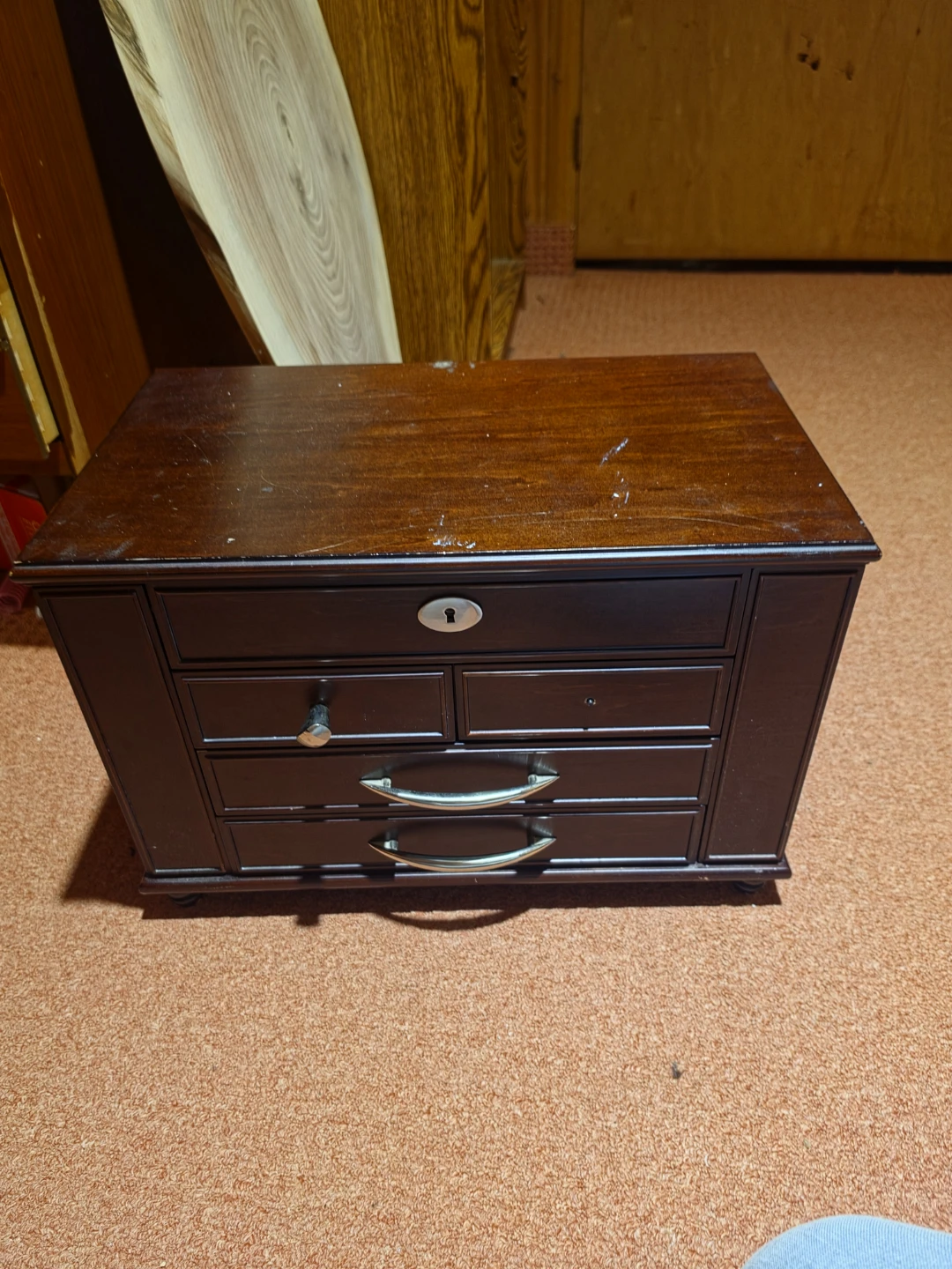 Dark Wood Jewellery Box