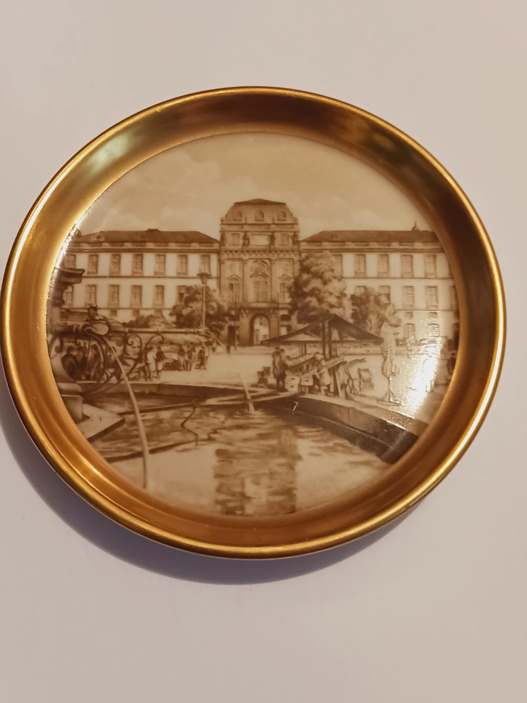 22K Gold Trim German Darmstadt Decorative Saucer - photo 3