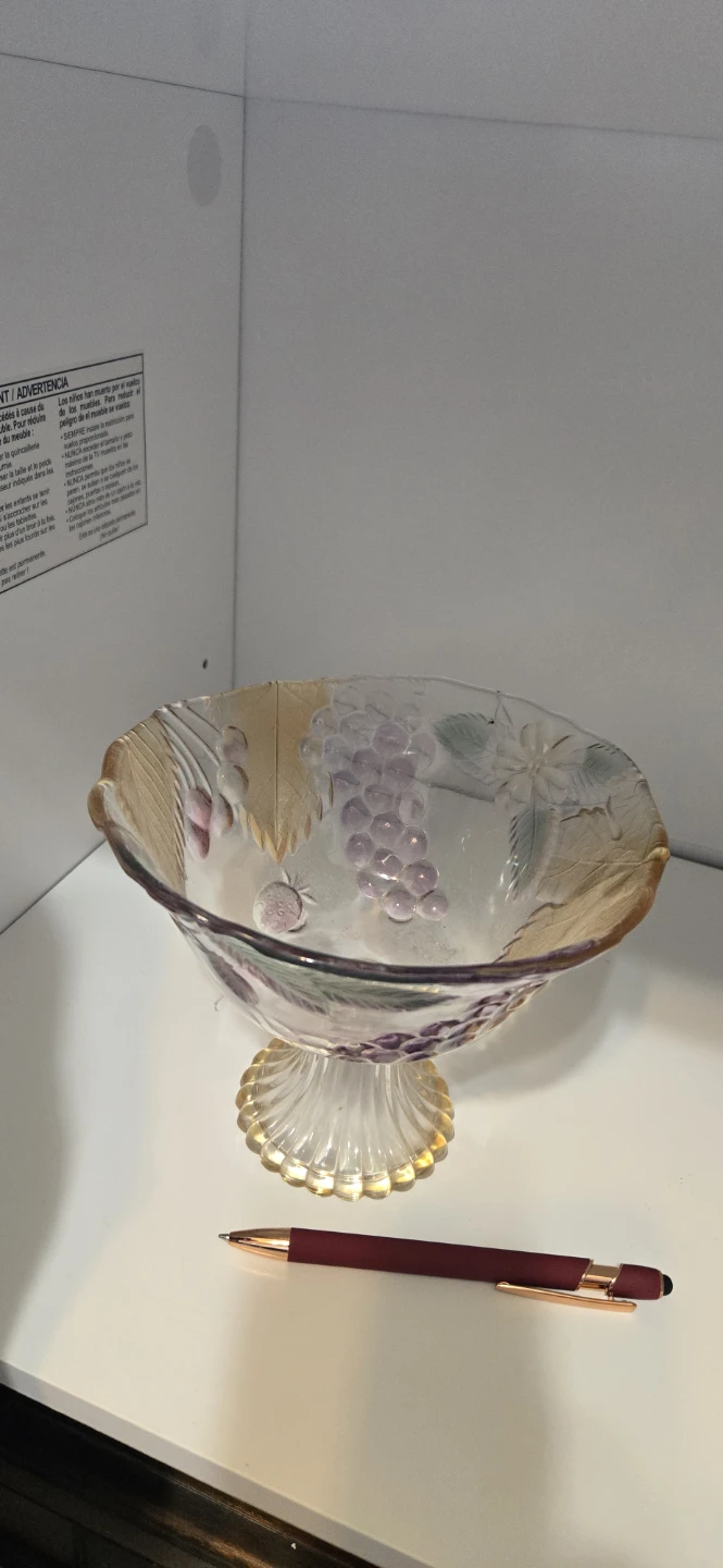 Vintage Decorative Glass Fruit Bowl - photo 4