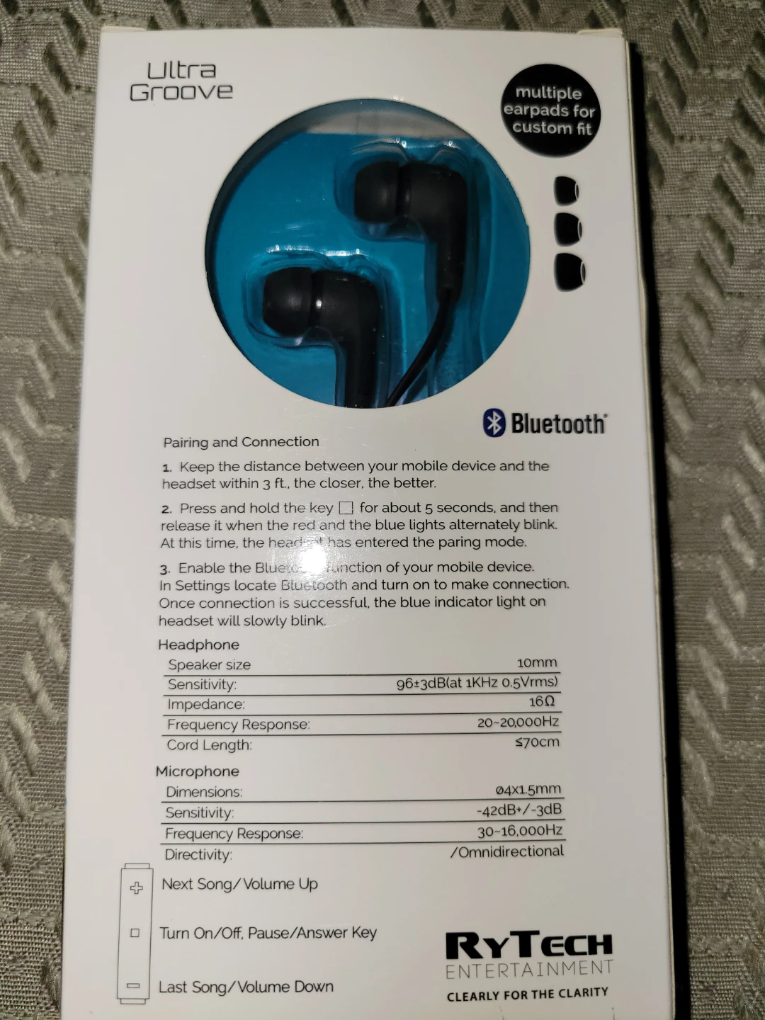 Ultra Groove Wireless Bluetooth Stereo Earbuds - photo 2