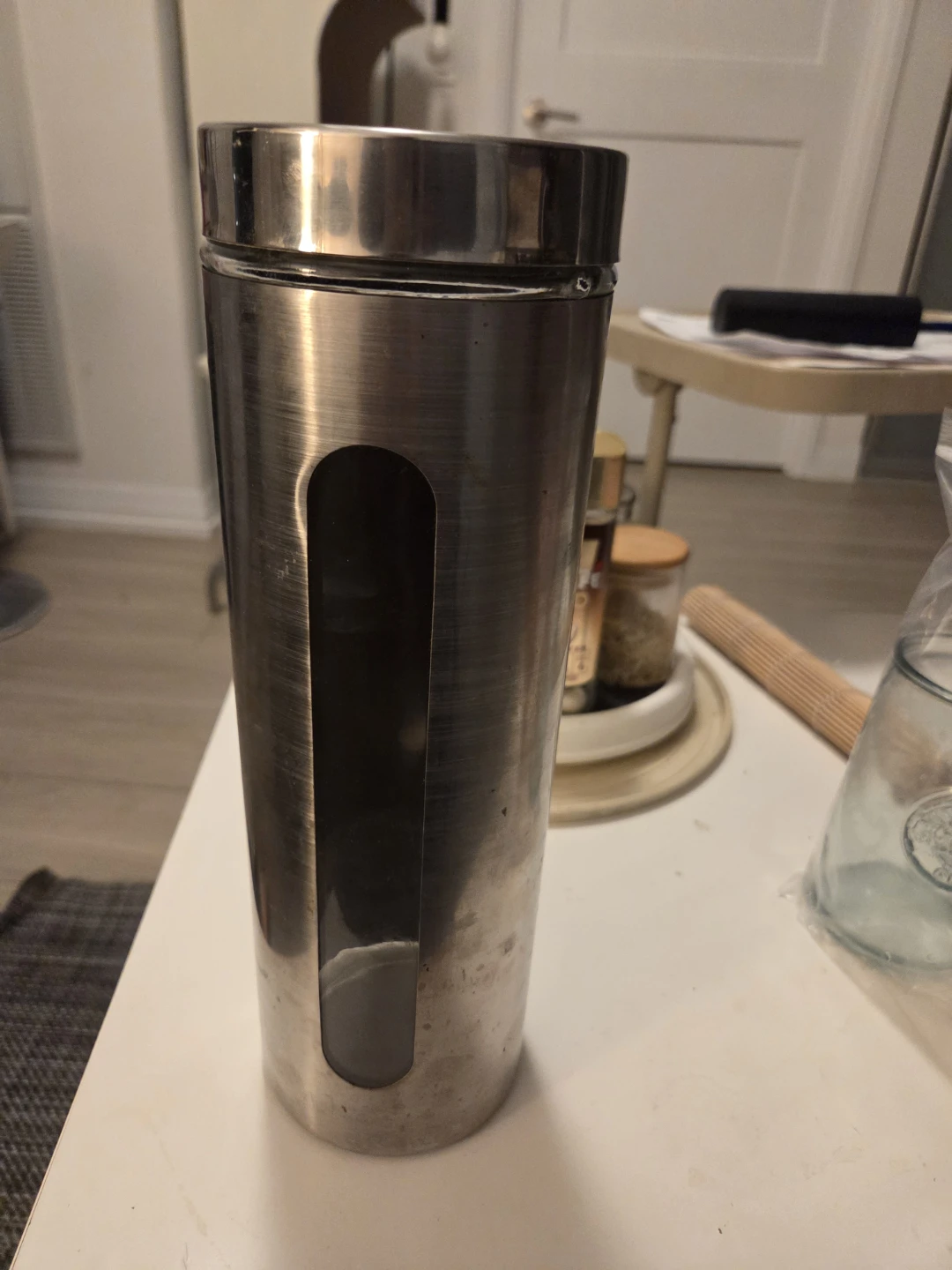 Stainless steel kitchen storage canister - photo 5