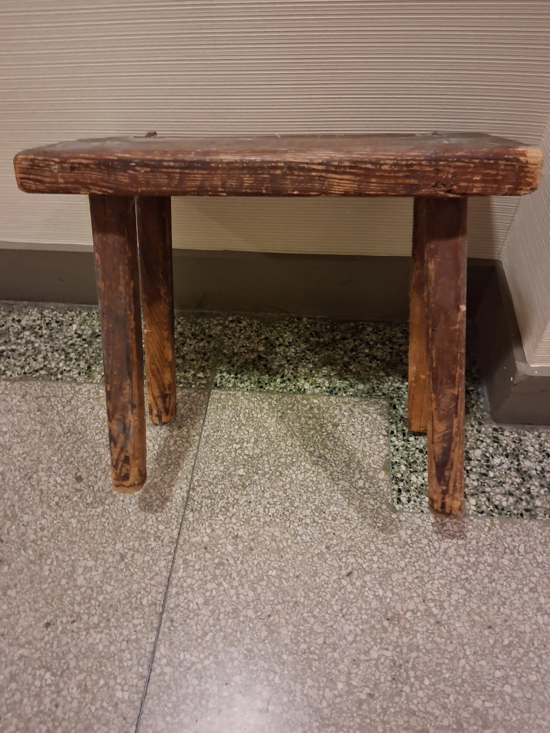 Rustic Small Wooden Stool - photo 3