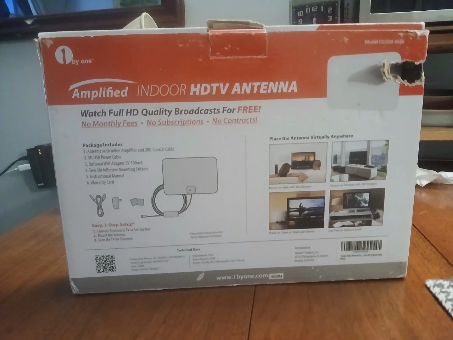 HDTV Antenna Amplified Indoor HDTV Antenna