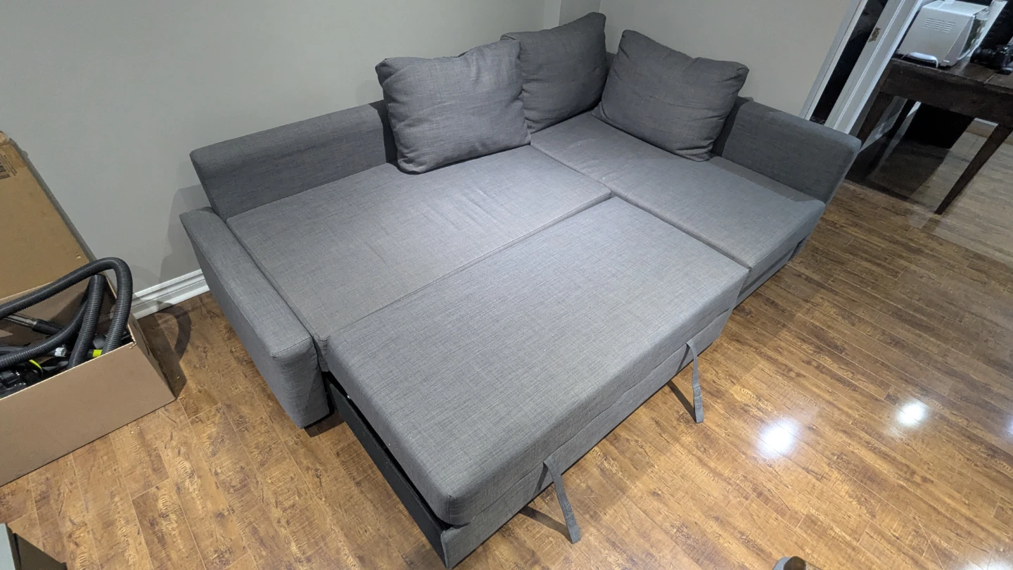 Grey Sectional Sofa Bed - photo 2