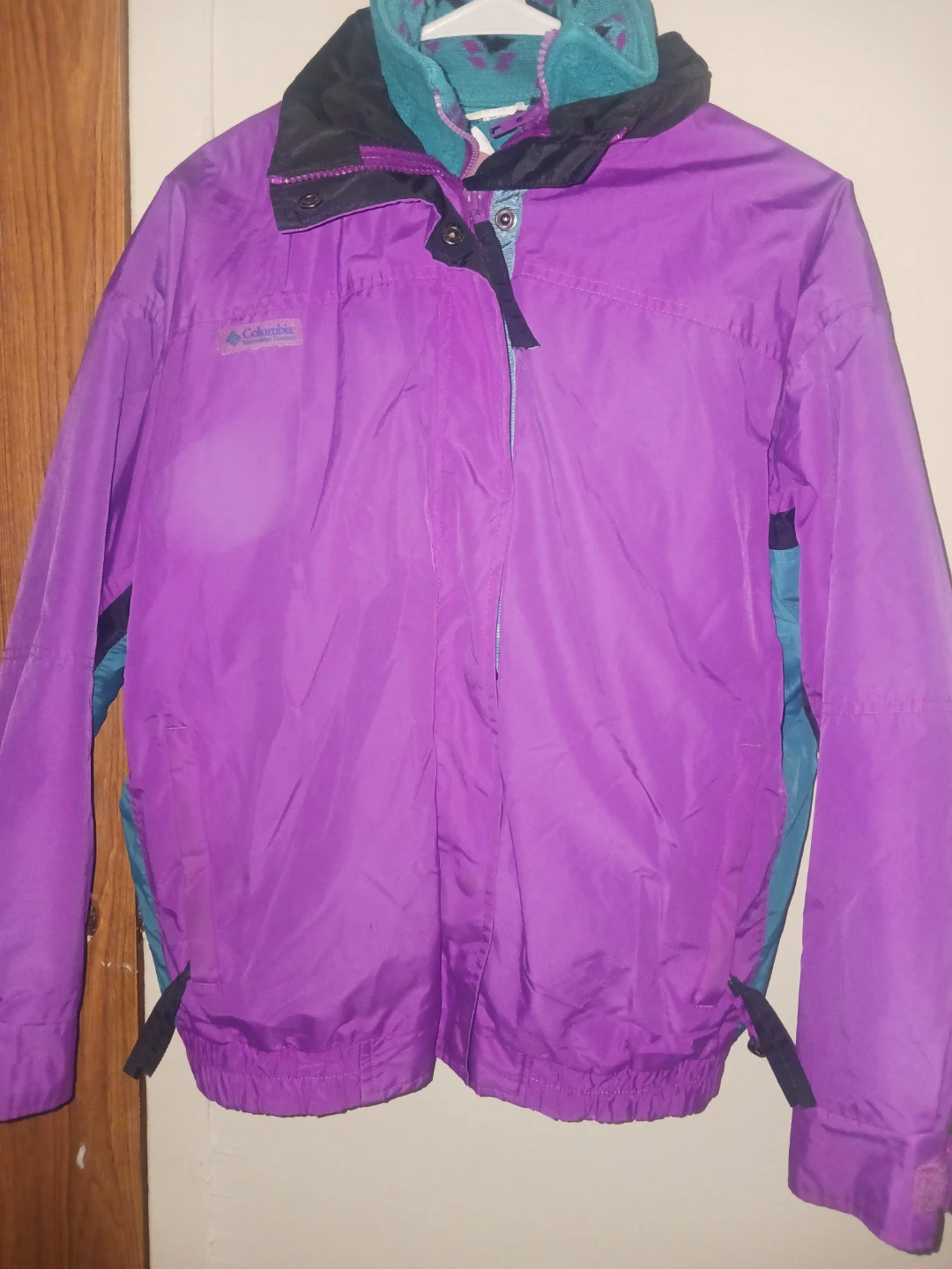 🏈 Vintage Columbia Purple and Teal Jacket - photo 2