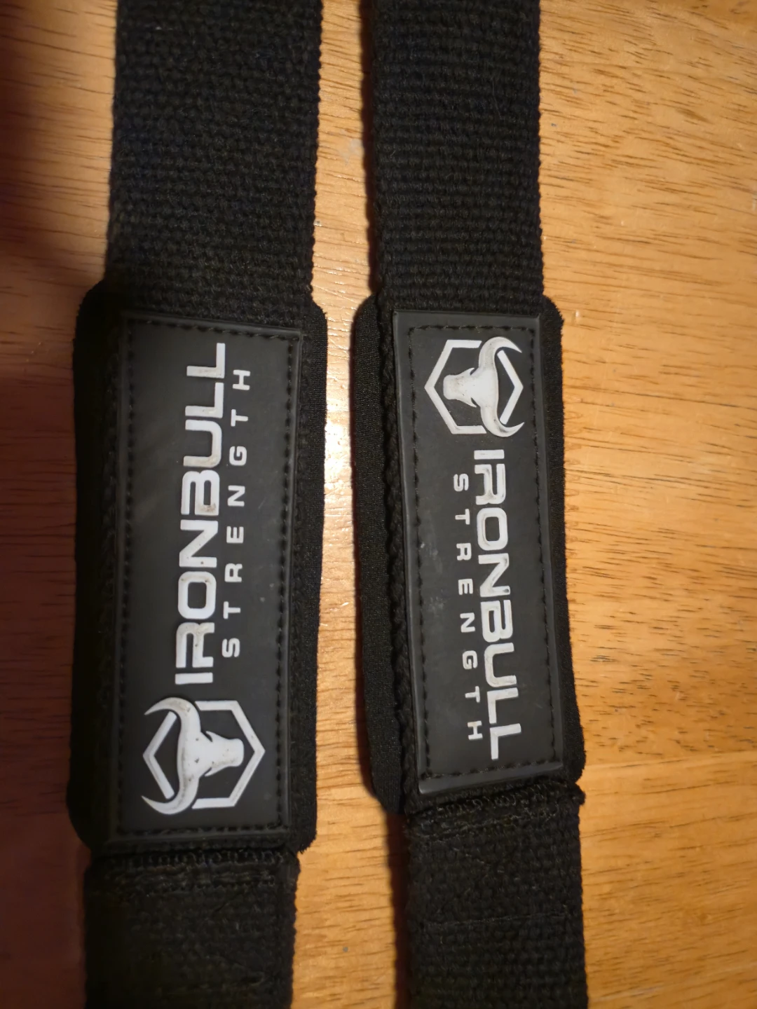 IronBull Strength Weight Lifting Wrist Straps (Black) - Pair