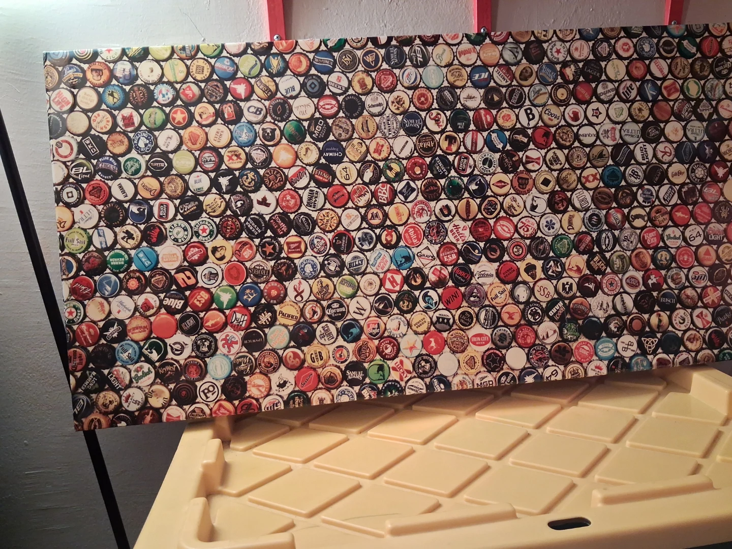 Large beer cap canvas
