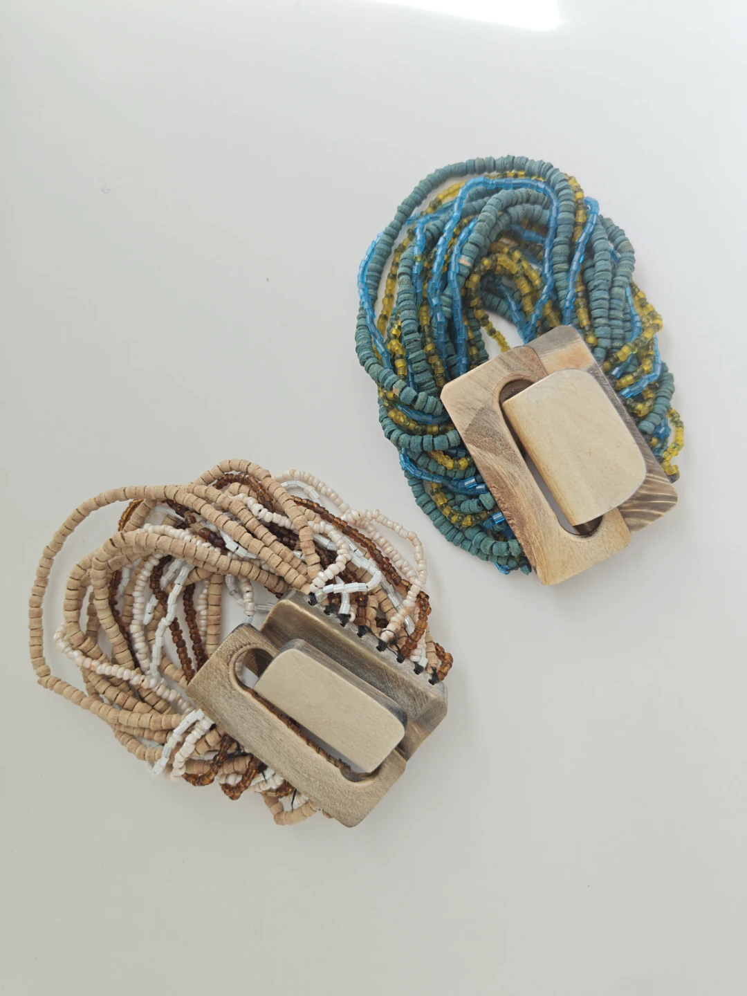 Multi-strend Beaded Bracelets with Wood Accents - photo 2