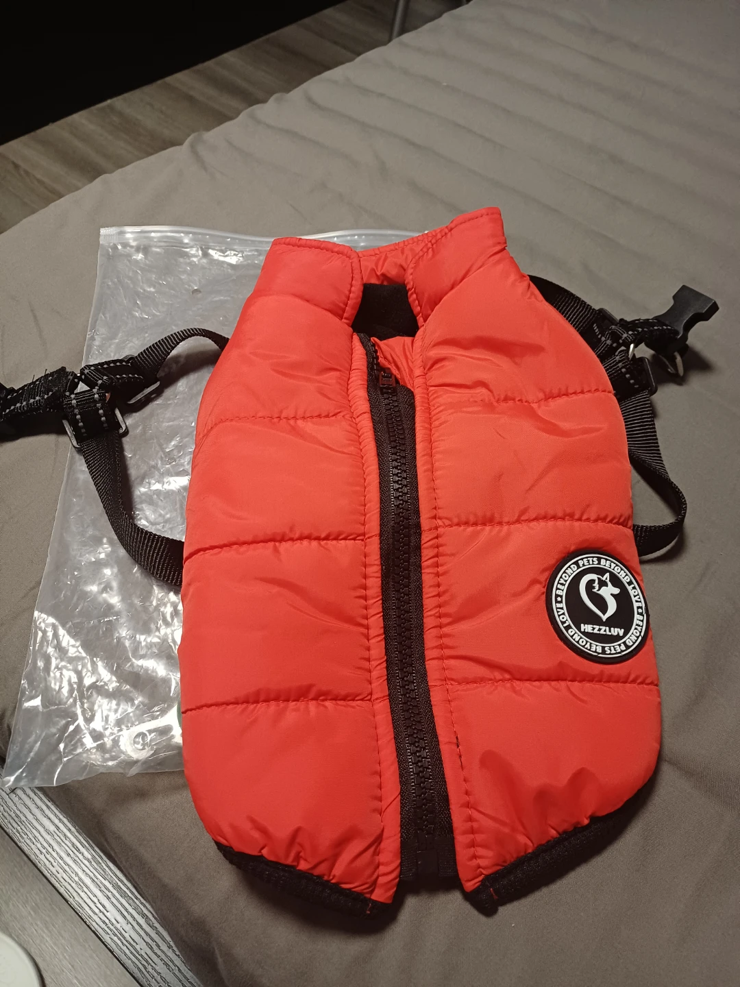 Hezzluv Orange Padded Pet Vest Harness
