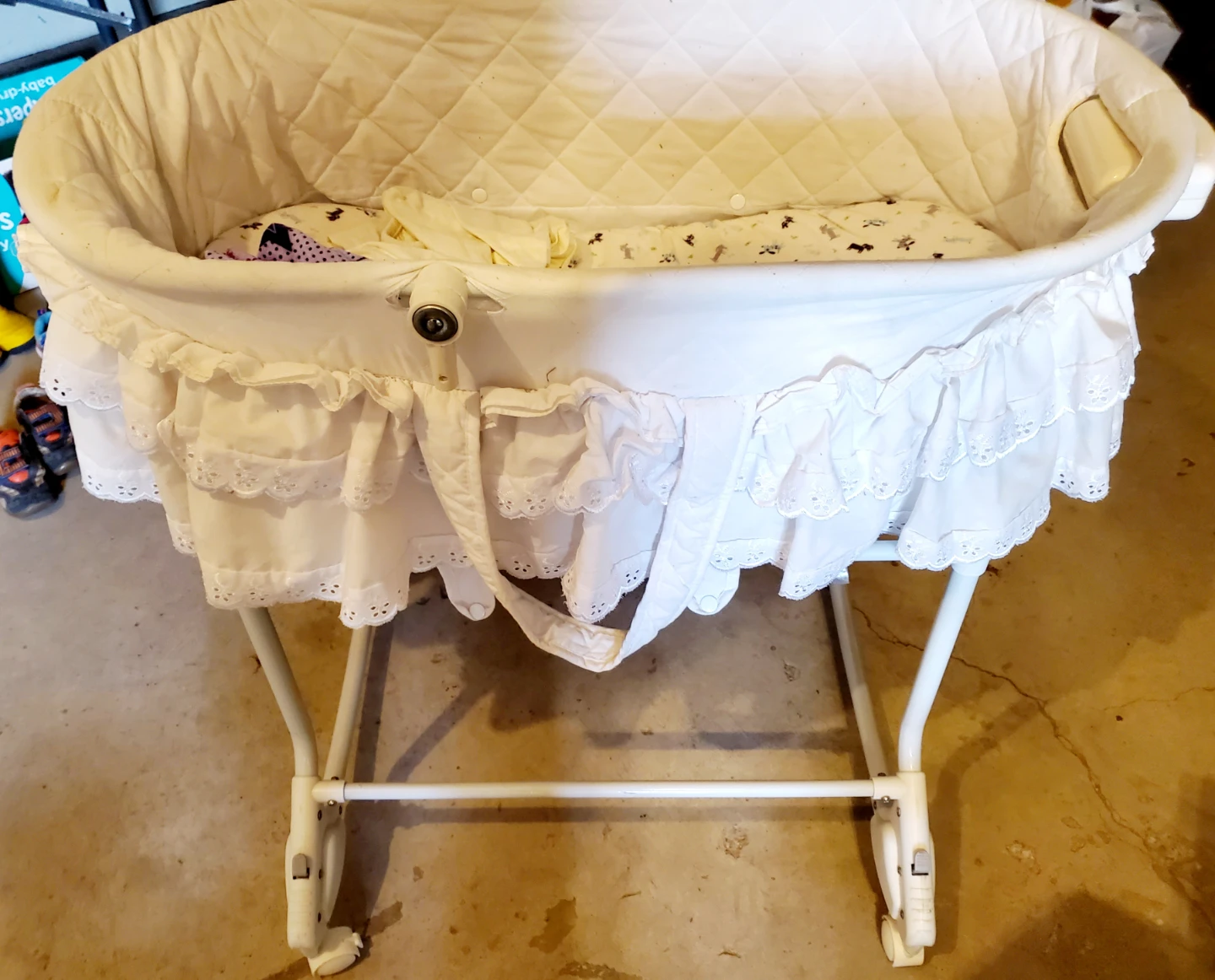 White Baby Bassinet