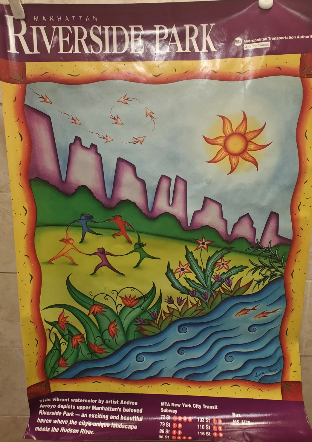 MTA Arts for Transit Riverside Park Poster - photo 2