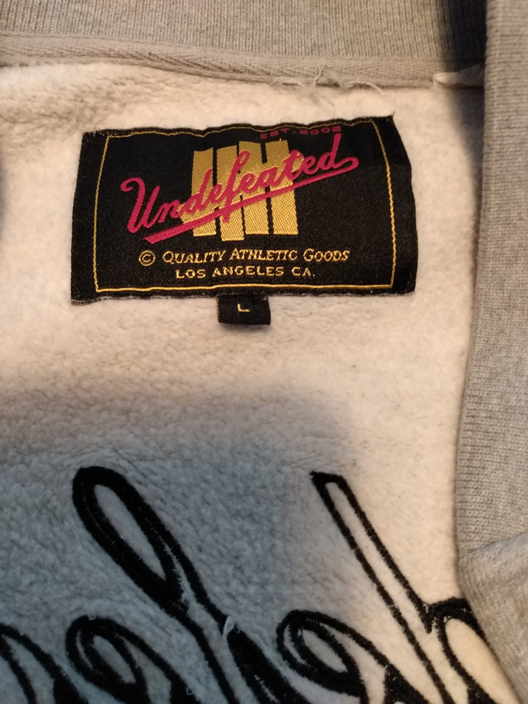 Undefeated Varsity Jacket - Grey - photo 4