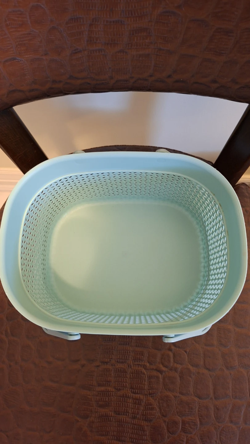 New Plastico light blue storage basket - photo 2