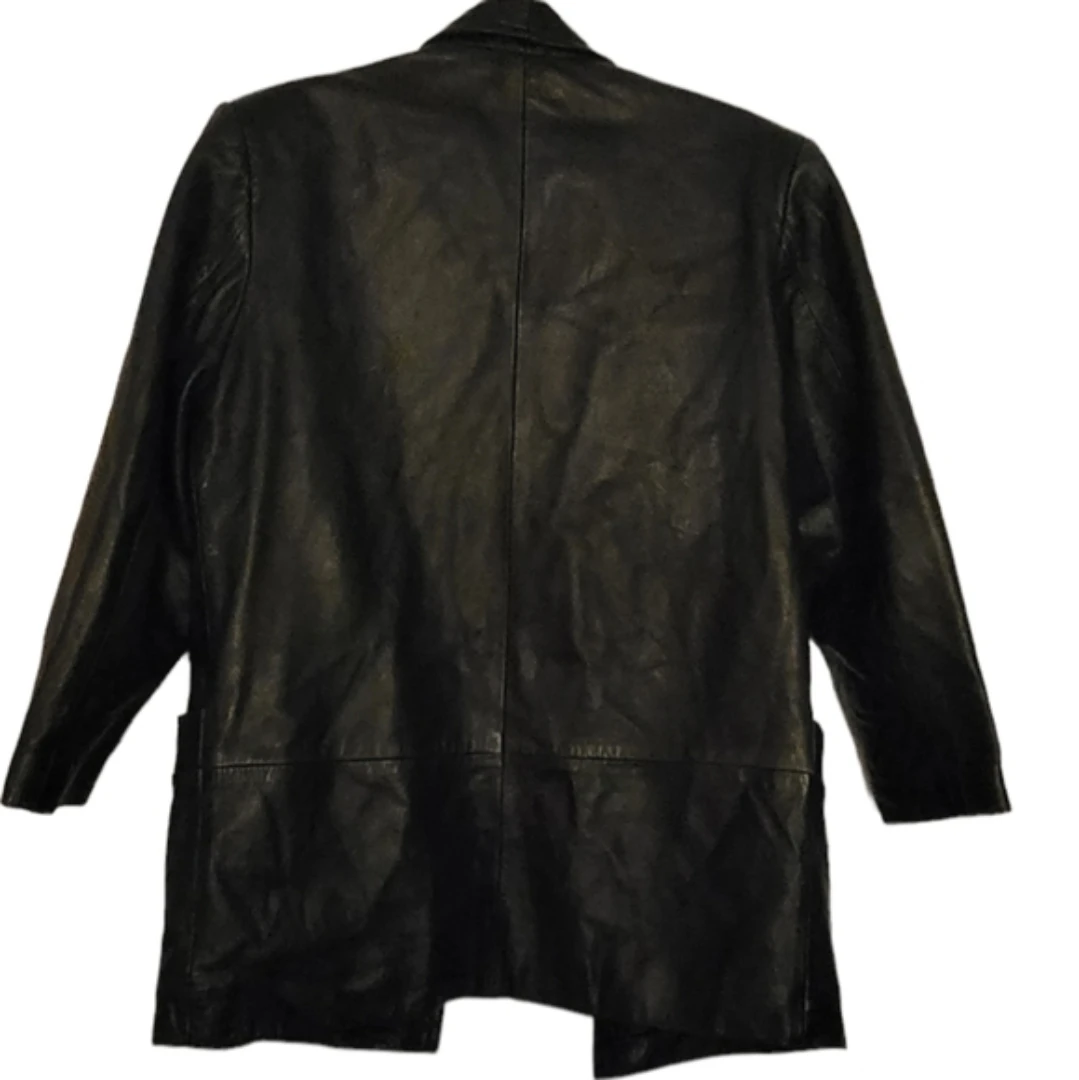 Vintage Leather Coat 🏈 - photo 2