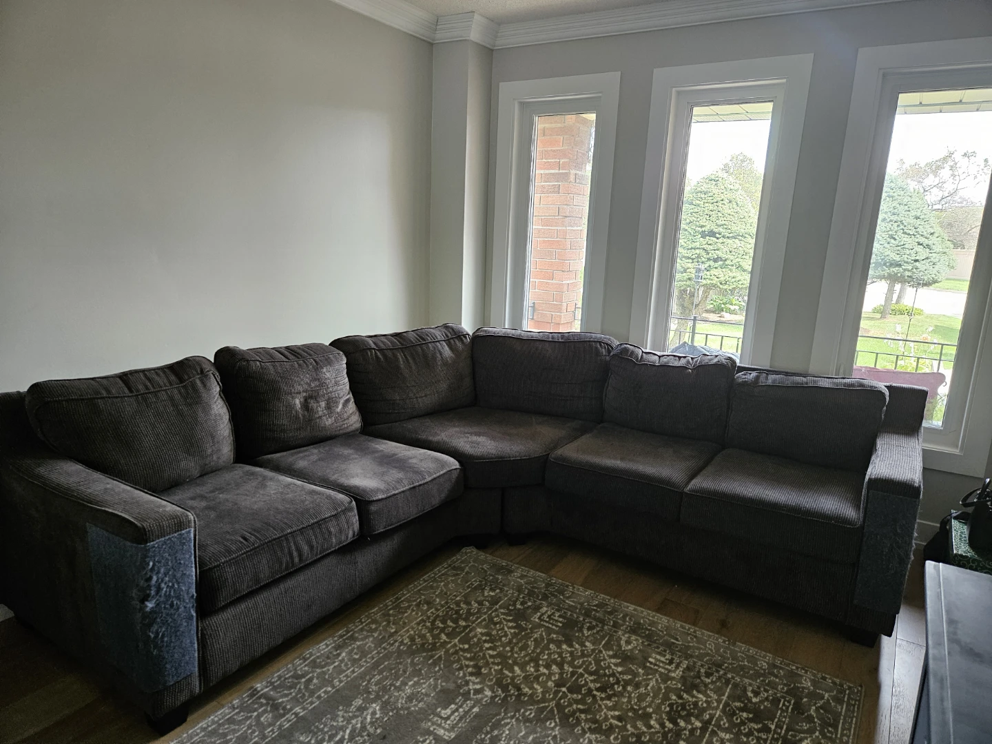 FREE Dark Grey Sectional Sofa - photo 3
