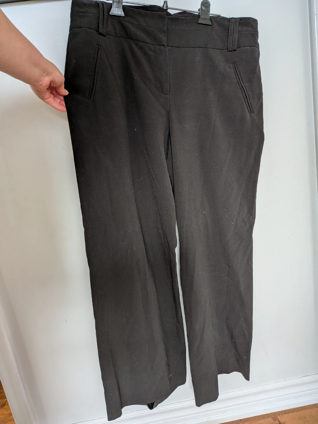 Larry Levine Black Stretch Pants Size 14🏈