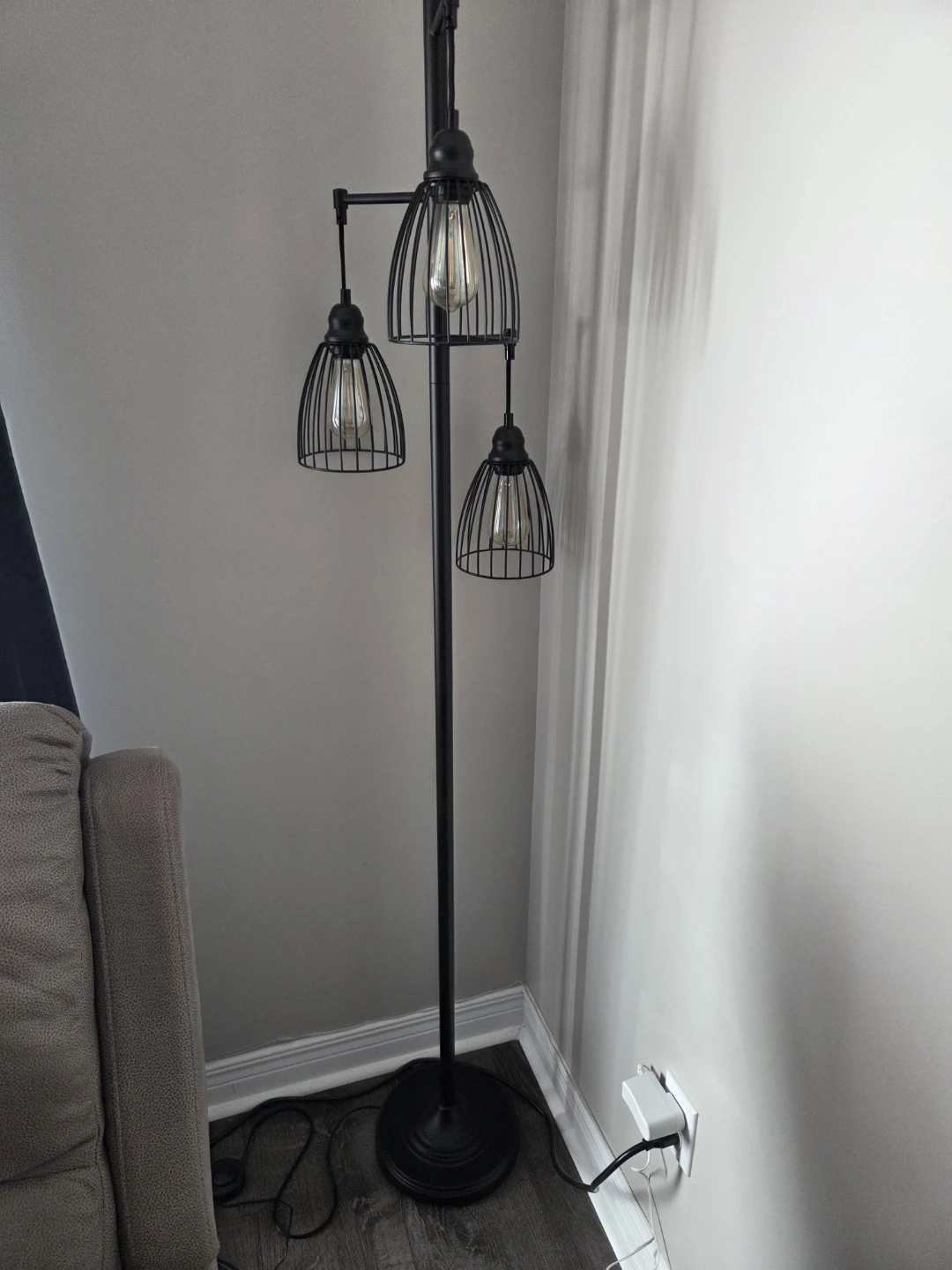 3 light floor lamp