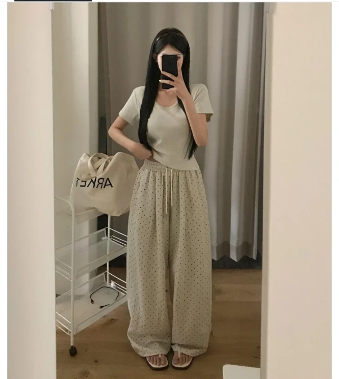 Polka Dot Wide Leg Trousers - photo 2