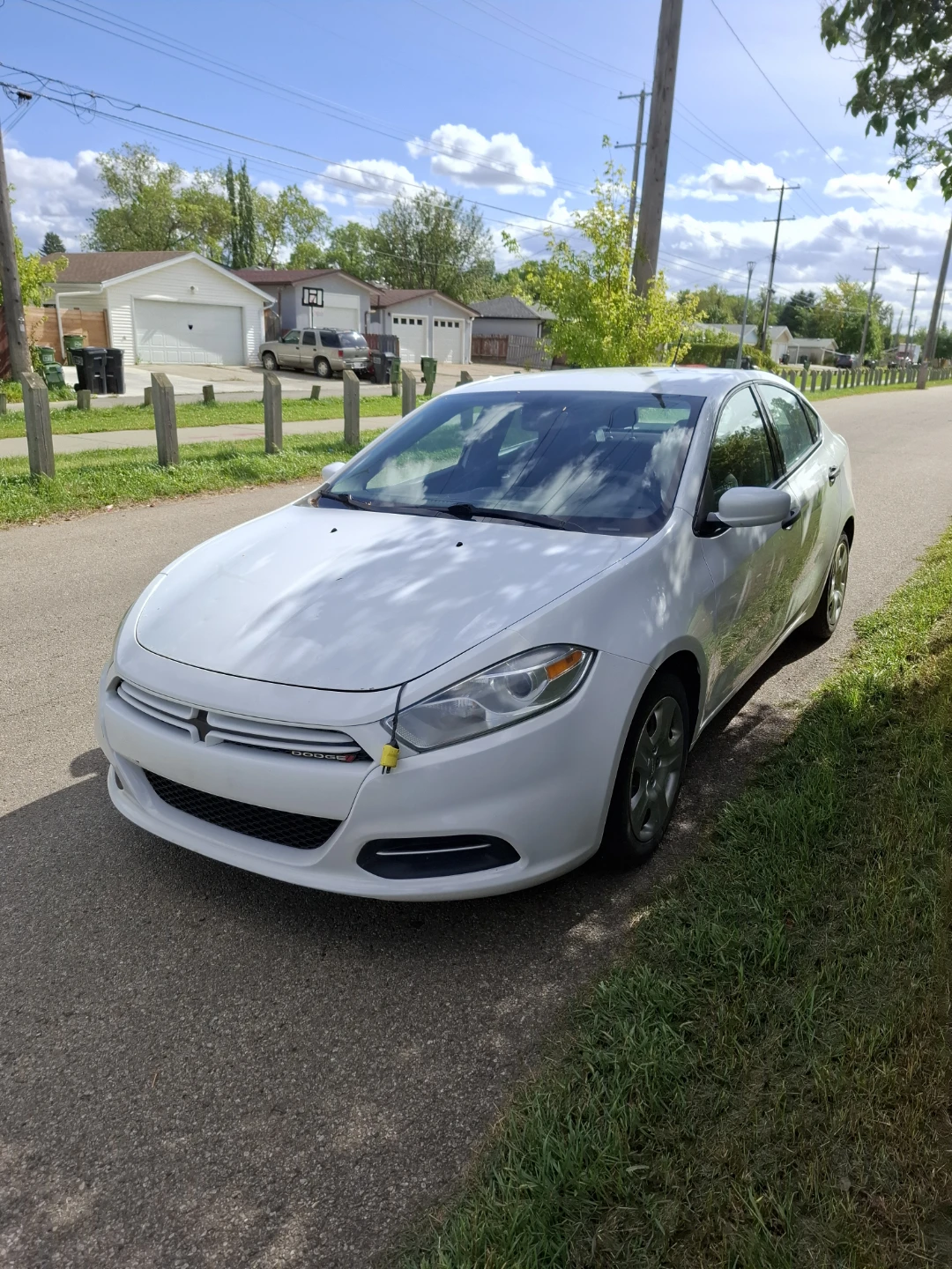 White Dodge Dart Sedan