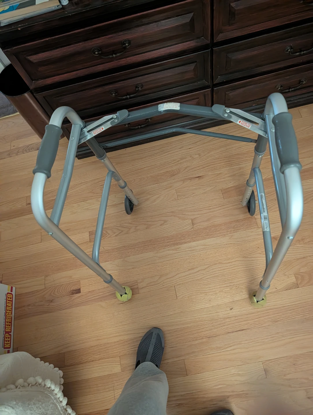 Folding Medical Walker with Front Wheels - photo 3
