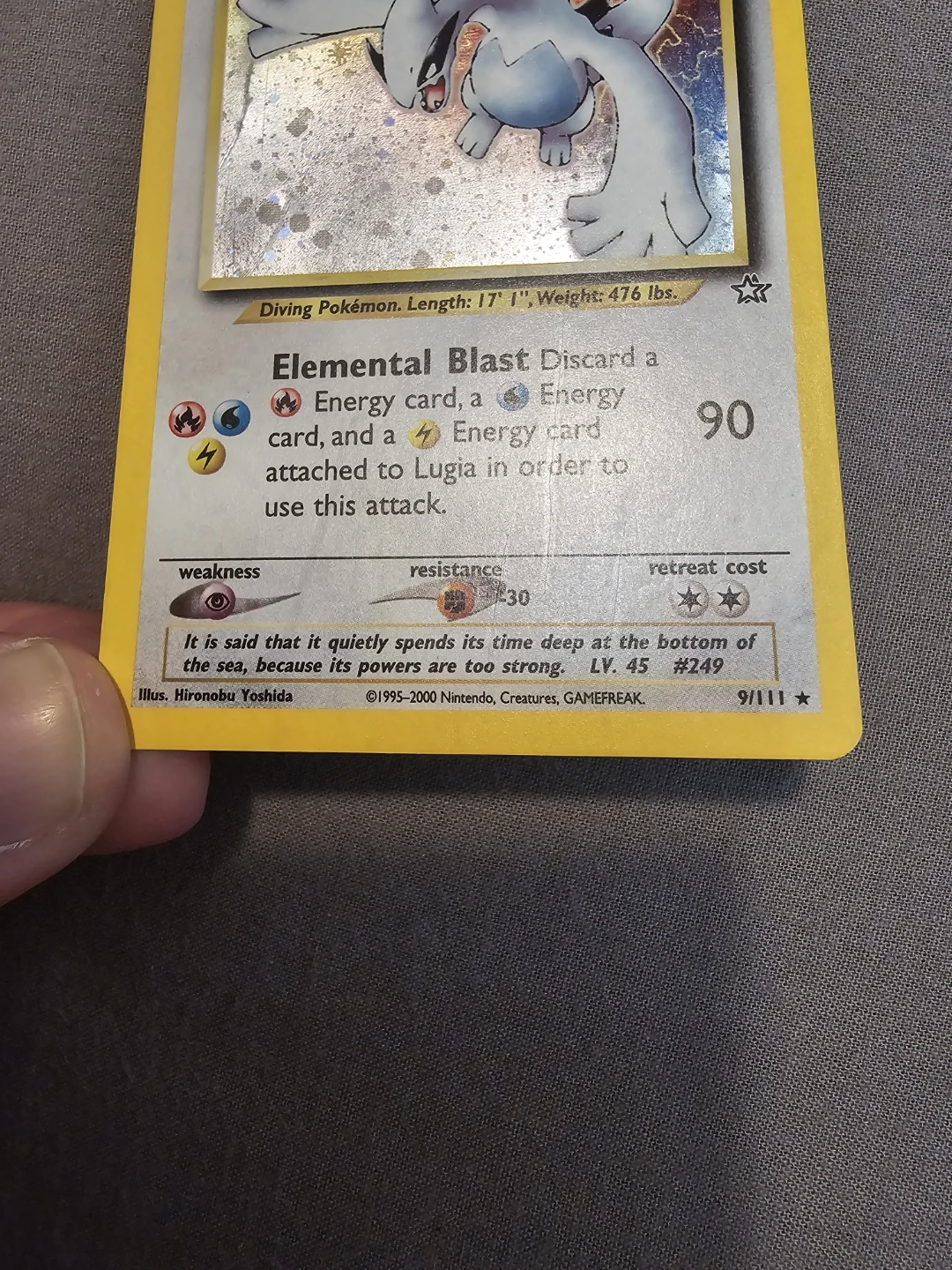 Lugia 9/111 Pokemon Card - photo 3