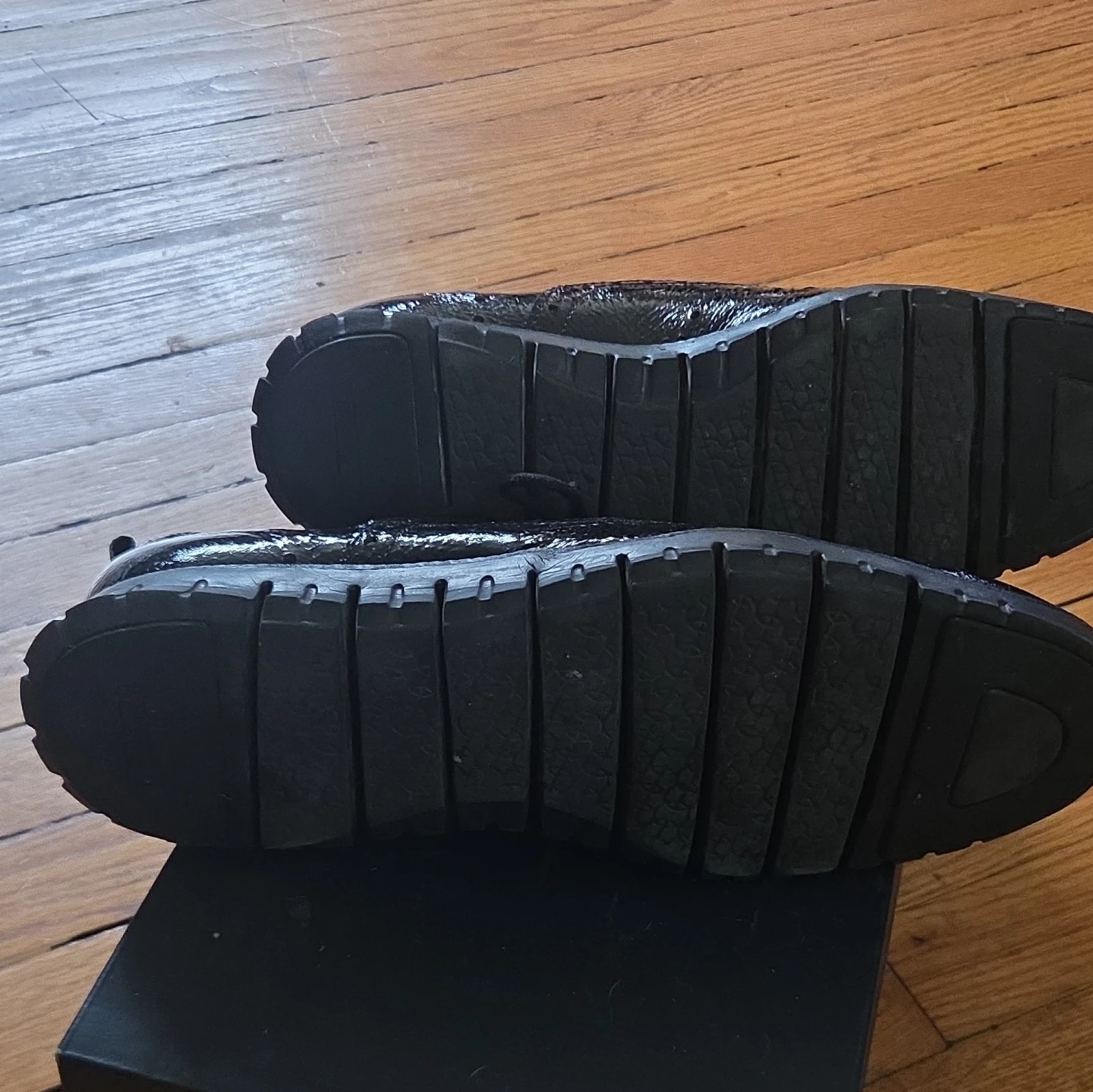 Cole Haan Black Patent Wingtip Oxford Shoes - photo 5