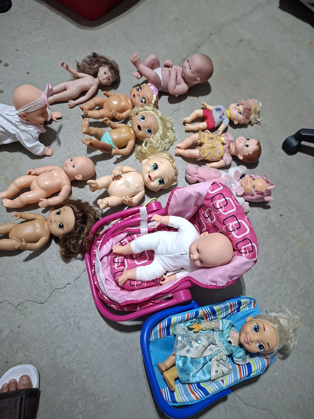 Assorted Baby Dolls and Accessories