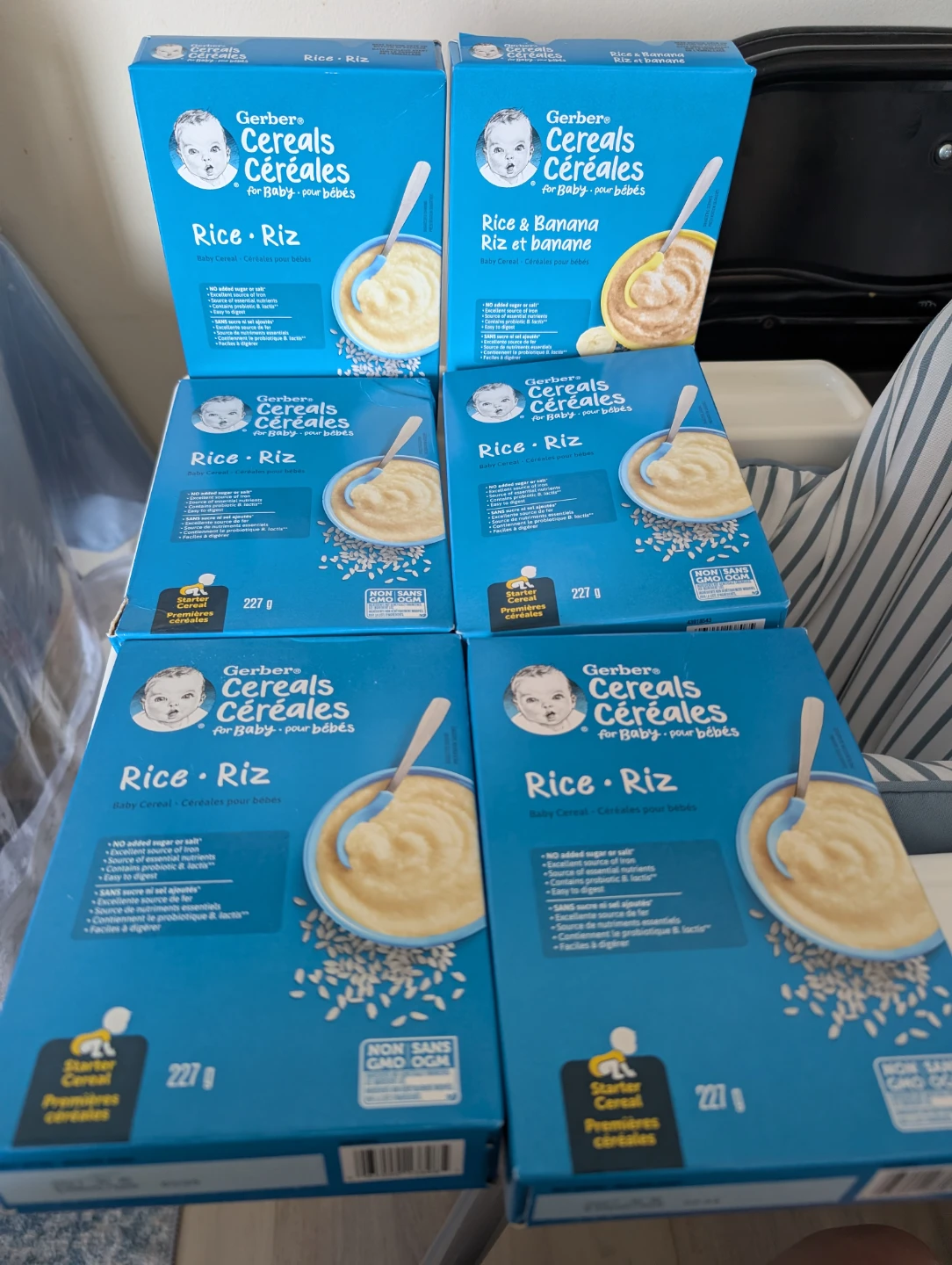6 Boxes of Gerber Baby Cereal