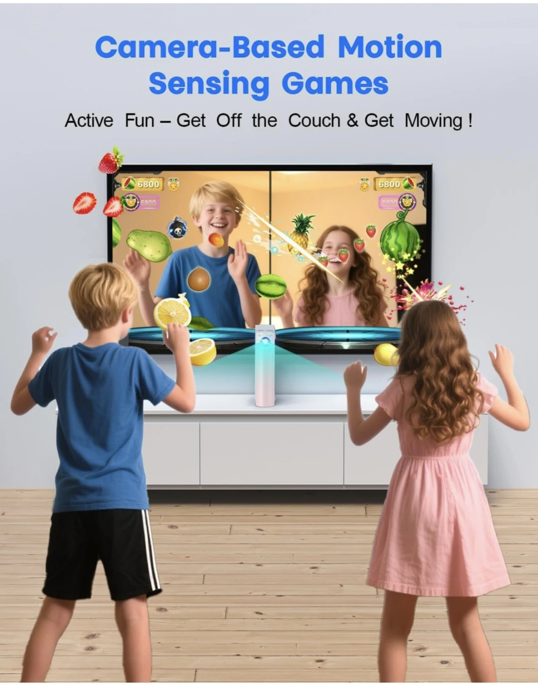 Video Game Console Motion Sensing Game Box with Controllers - photo 3
