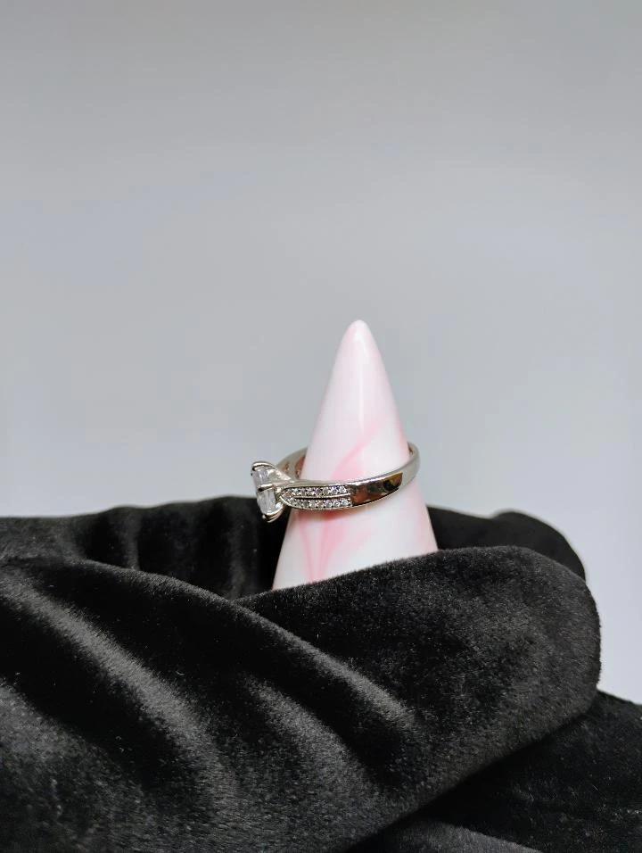 925 Silver Engagement Ring - photo 4