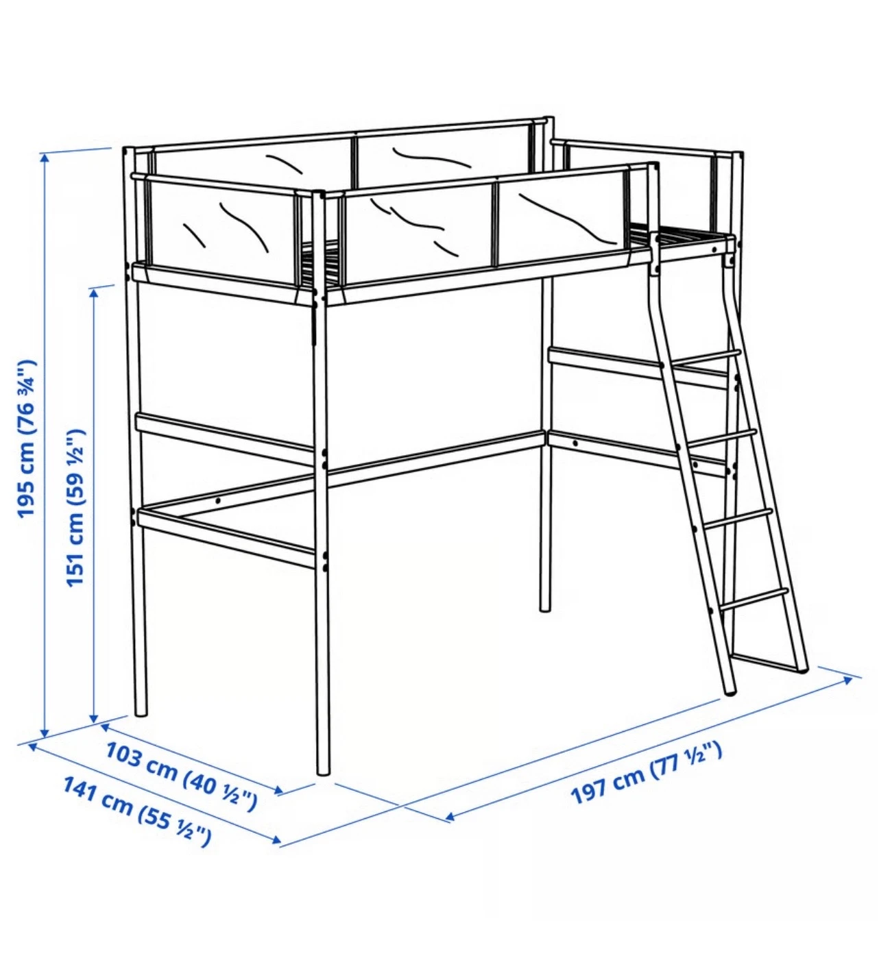 VITVAL kids loft bed from IKEA - photo 2