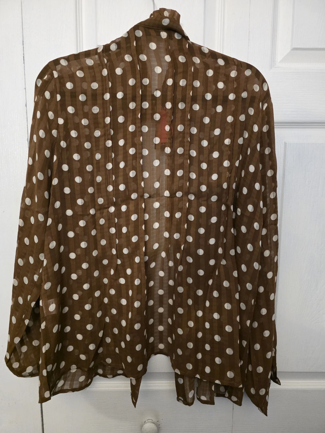 Brown Polka Dot Button Down Shirt - photo 2