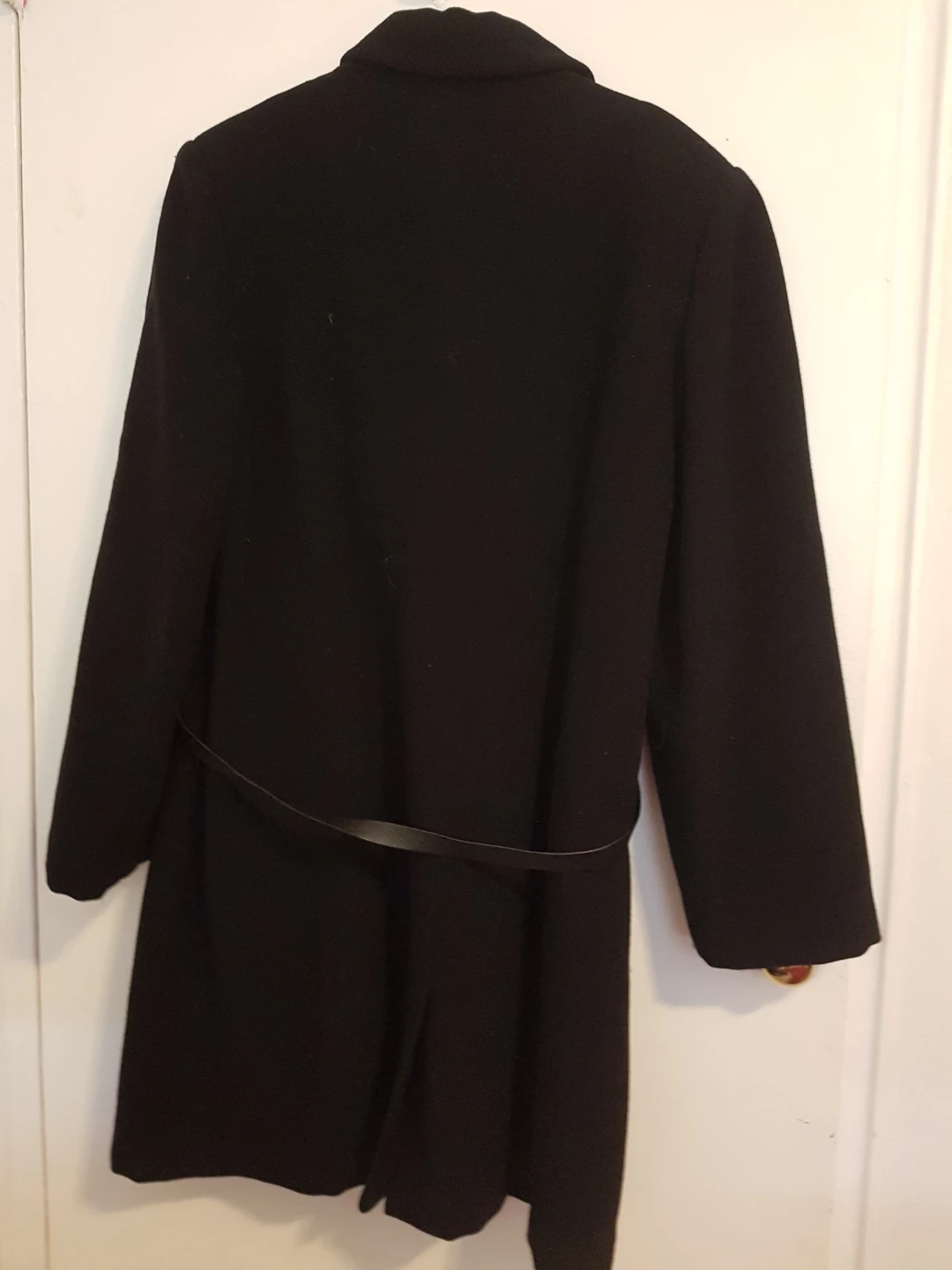 Jones New York Black Wool Blend Coat