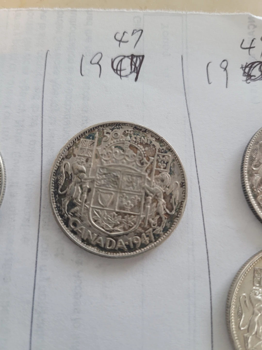 1941 Canada 50 Cent Coin