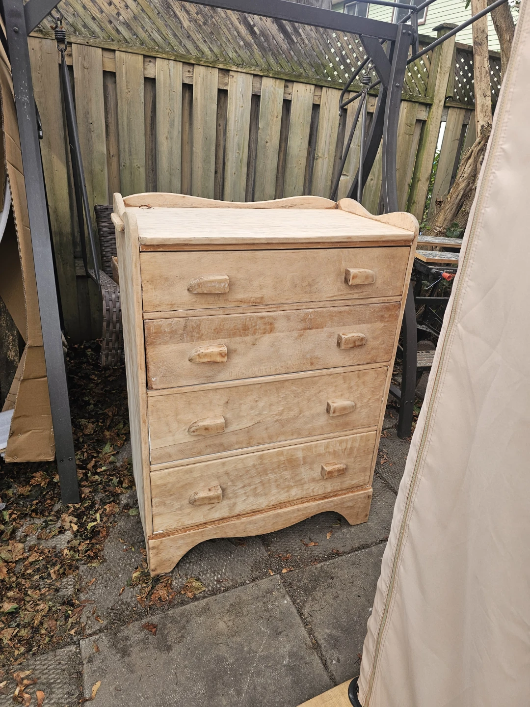 Wooden 4-Drawer Dresser
